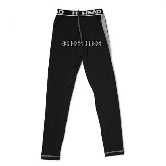 4/$20 - Head Boys Thermal Baselayer Pants Black with Gray Stripe Size 4/5 - Picture 3 of 5